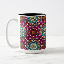 Flower Power Groovy Garden Zweifarbige Tasse