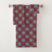 Flower Power Groovy Garten Badhandtuch Set (Insitu)