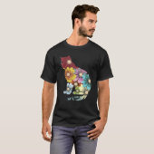 Flower Power Hippie Cute Kitty Cat Lover T-Shirt (Vorne ganz)