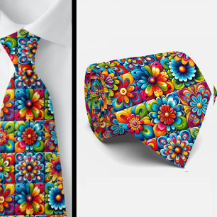 Flower Power Hippie-Halstuch Krawatte