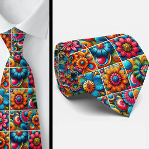Flower Power Hippie-Halstuch Krawatte