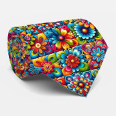 Flower Power Hippie-Halstuch Krawatte (Gerollt)