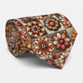 Flower Power Hippie Schlips Krawatte (Gerollt)