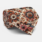 Flower Power Hippie Schlips Krawatte (Gerollt)