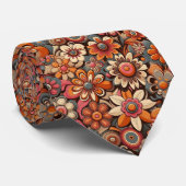 Flower Power Hippie-Schlips Krawatte (Gerollt)
