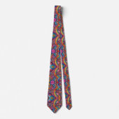 Flower Power Hippie Schlips Krawatte (Vorderseite)