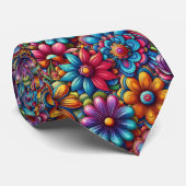Flower Power Hippy-Halstuch Krawatte (Gerollt)