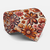 Flower Power Hippy-Schlips Halsband Krawatte (Gerollt)