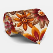 Flower Power Hippy-Schlips Krawatte (Gerollt)