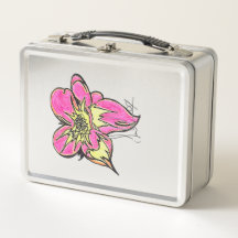 Flower Power Klassische Metall-Lunchbox 