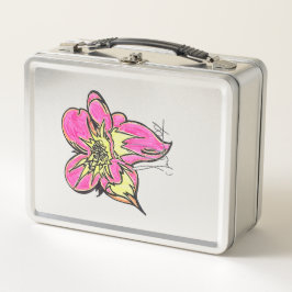 Flower Power Klassische Metall-Lunchbox  Metall Brotdose