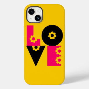 Flower Power Liebe im Quadrat Case-Mate iPhone Hülle
