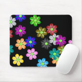 Flower Power-Mauspad Mousepad (Mit Mouse)