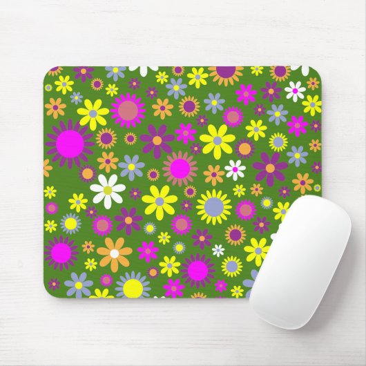 Flower Power Mousepad (Mit Mouse)
