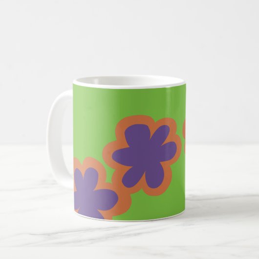 Flower Power Mug Kaffeetasse (Vorderseite Links)