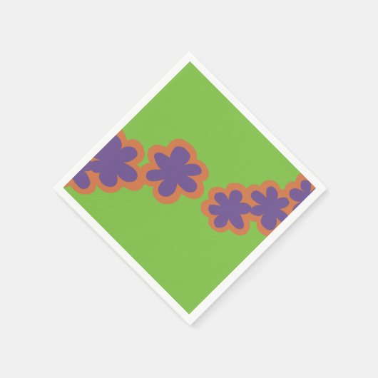 Flower Power napkins Serviette (Ecke)