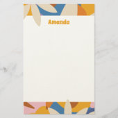Flower Power Notepad Briefpapier (Vorderseite)