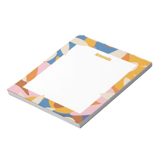 Flower Power Notepad Notizblock (Rotiert)