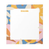 Flower Power Notepad Notizblock (Vorderseite)