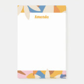 Flower Power Notepad Post-it Klebezettel (Vorderseite)