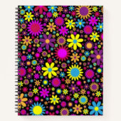 Flower Power Notizblock (Vorderseite)