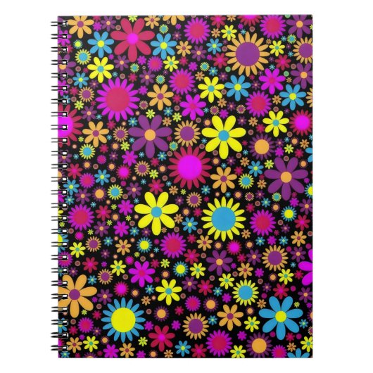 Flower Power Notizblock (Vorderseite)