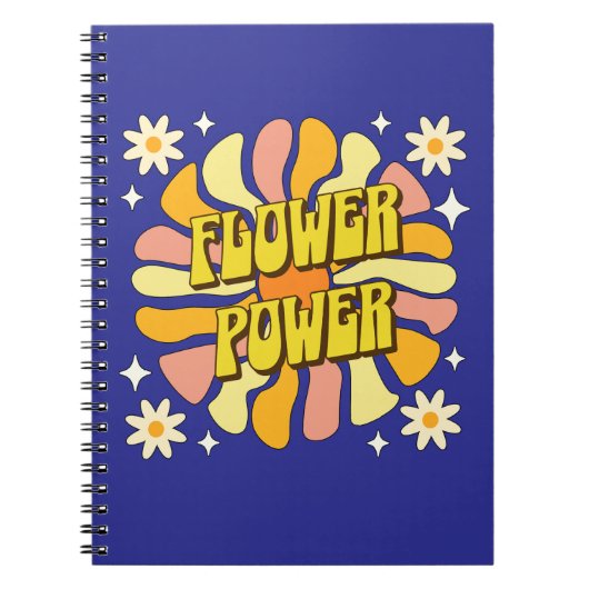 Flower Power Notizblock (Vorderseite)
