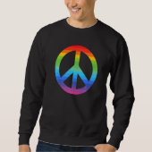 Flower Power Peace Hippie Love 60s 70s Costume Ret Sweatshirt (Vorderseite)