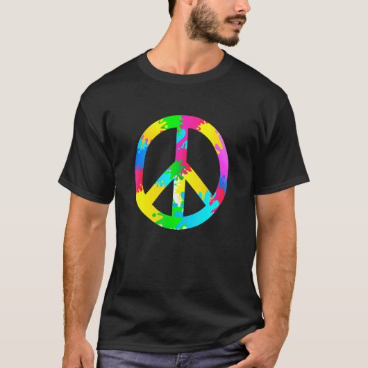 Flower Power Peace Hippie Love 60s 70s Costume Ret T-Shirt (Vorderseite)