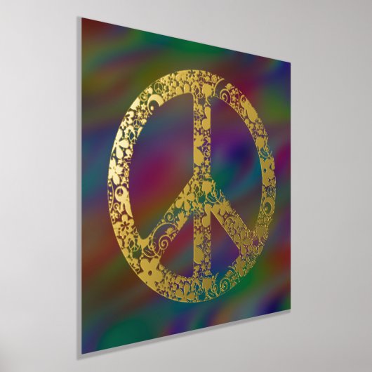 Flower Power Peace Sign 1 Foliendrucke (Ablage )
