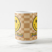 Flower Power Retro Gänseblümchen Sonnenblume Tasse (Mittel)