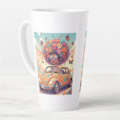 Flower Power Ride Latte Mug Milchtasse (Linke Ecke)