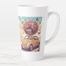 Flower Power Ride Latte-Mug Milchtasse