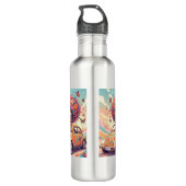 Flower Power Ride Water Bottle Edelstahlflasche (Rückseite)