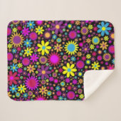 Flower Power Sherpadecke (Vorderseite (Horizontal))