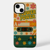 Flower Power Sixties Apple iPhone 14 Case (Rückseite)