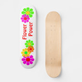 Flower Power Skateboard (Vorderseite)
