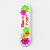 Flower Power Skateboard (Vorderseite)
