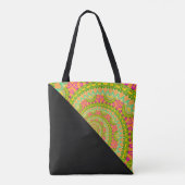 Flower Power Spirale SONNIG Tasche (Rückseite)