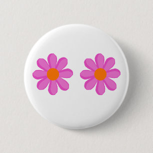 Flower Power süß Button