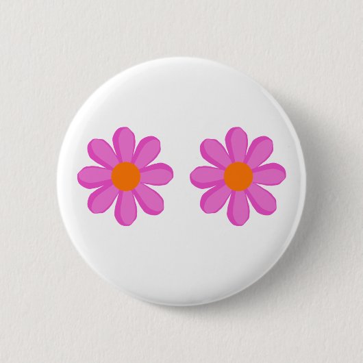 Flower Power süß  Button (Vorderseite)