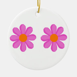 Flower Power süß Keramik Ornament