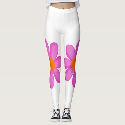 Flower Power süß Leggings (Vorderseite)