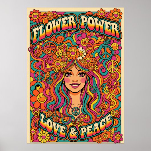 Flower Power V03 Poster (Vorne)