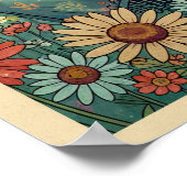Flower Power V06 Poster (Ecke)