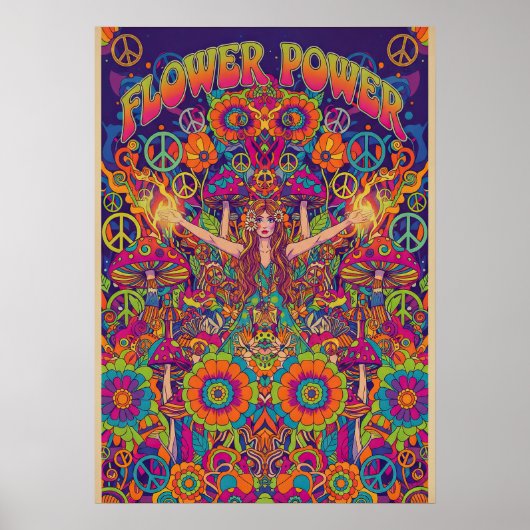 Flower Power V08 Poster (Vorne)