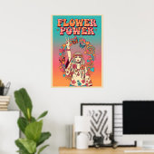 Flower Power V13 Poster (Heimbüro)