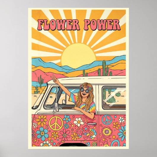 Flower Power V14 Poster (Vorne)