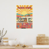 Flower Power V14 Poster (Küche)