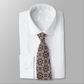 Flower Power V Neck Tie Krawatte (Gebunden)